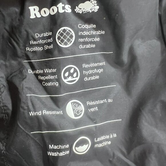 Roots Puffer Jacket Kids Boys Size Medium 7-8 Years Full Zip Coat Gray - Picture 8 of 12